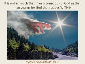 Man's yearning for God within