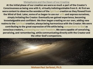 beginning of creation- metaphysics 3