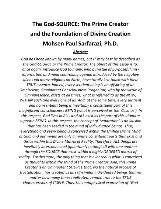 The God-SOURCE, Prime Creator and the Foundation of Creation-page-001